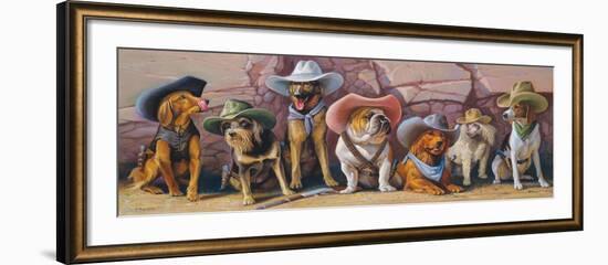 The Magnificent Seven-Bryan Moon-Framed Art Print