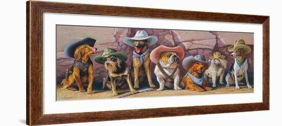 The Magnificent Seven-Bryan Moon-Framed Art Print