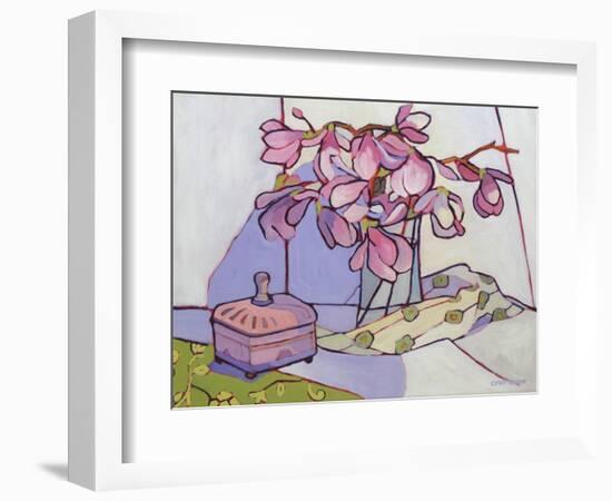 The Magnolia Box, 2023 (Oil on Canvas)-Catherine J Martzloff-Framed Giclee Print