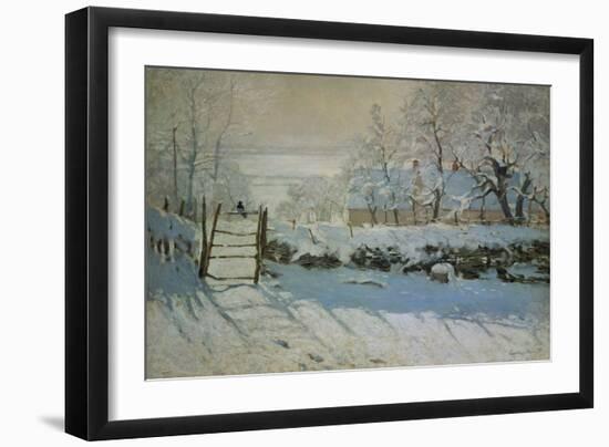 The Magpie, 1868/69-Claude Monet-Framed Giclee Print