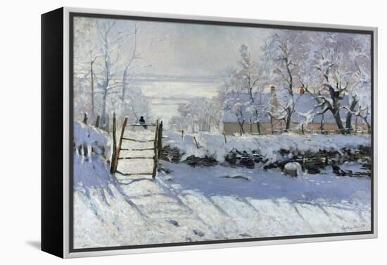 The Magpie, 1869-Claude Monet-Framed Premier Image Canvas