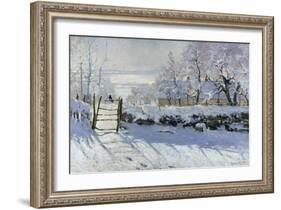 The Magpie, 1869-Claude Monet-Framed Giclee Print