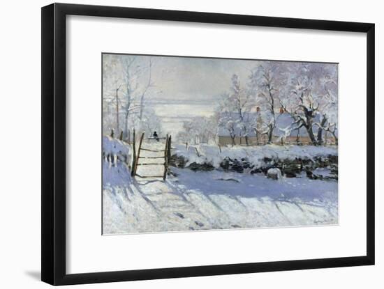 The Magpie, 1869-Claude Monet-Framed Giclee Print