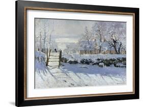The Magpie, 1869-Claude Monet-Framed Giclee Print