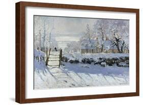 The Magpie, 1869-Claude Monet-Framed Giclee Print