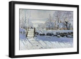 The Magpie, 1869-Claude Monet-Framed Giclee Print