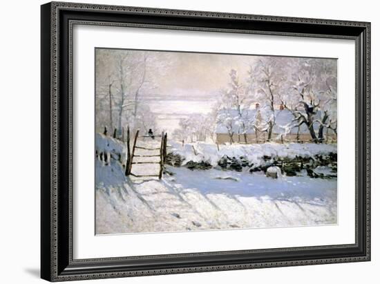 The Magpie, 1869-Claude Monet-Framed Premium Giclee Print