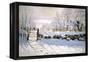 The Magpie, 1869-Claude Monet-Framed Premier Image Canvas