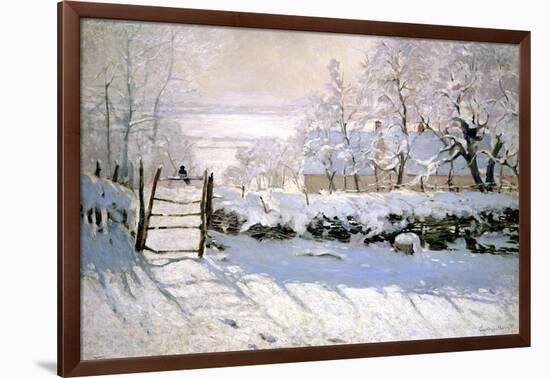 The Magpie, 1869-Claude Monet-Framed Giclee Print