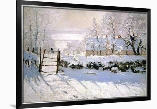 The Magpie, 1869-Claude Monet-Framed Giclee Print