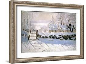 The Magpie, 1869-Claude Monet-Framed Giclee Print