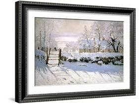 The Magpie, 1869-Claude Monet-Framed Giclee Print