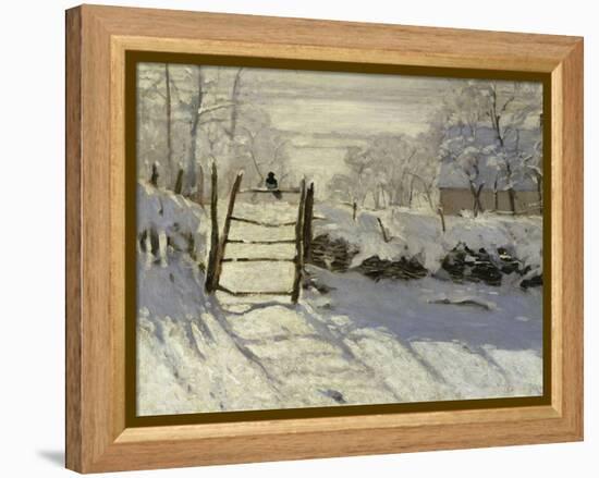 The Magpie, c.1869-Claude Monet-Framed Premier Image Canvas