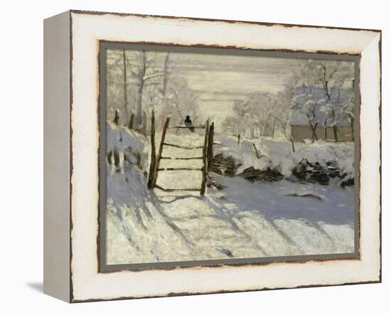 The Magpie, c.1869-Claude Monet-Framed Premier Image Canvas