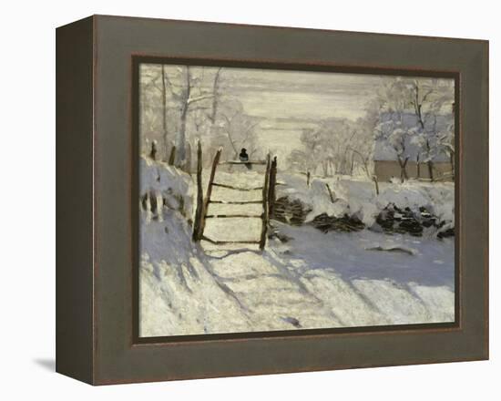 The Magpie, c.1869-Claude Monet-Framed Premier Image Canvas