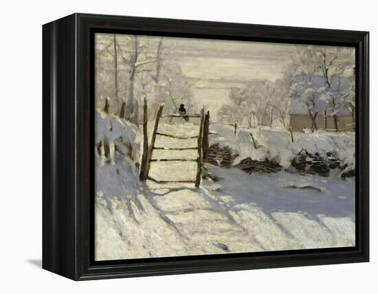 The Magpie, c.1869-Claude Monet-Framed Premier Image Canvas