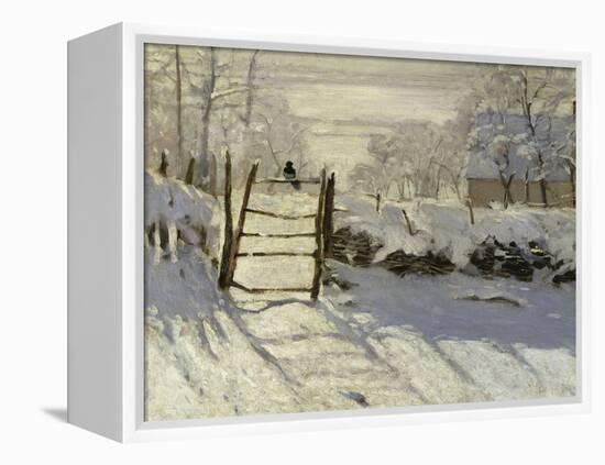 The Magpie, c.1869-Claude Monet-Framed Premier Image Canvas