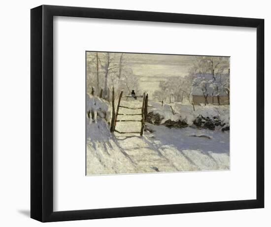 The Magpie, c.1869-Claude Monet-Framed Giclee Print