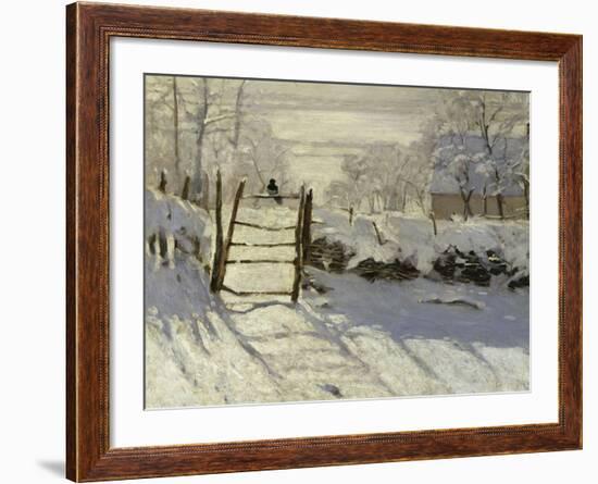 The Magpie, c.1869-Claude Monet-Framed Giclee Print