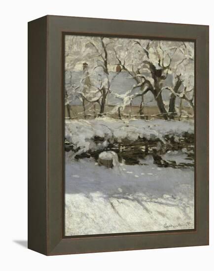 The Magpie, c.1869-Claude Monet-Framed Premier Image Canvas