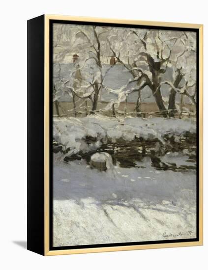 The Magpie, c.1869-Claude Monet-Framed Premier Image Canvas