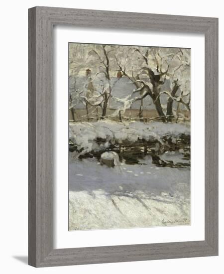 The Magpie, c.1869-Claude Monet-Framed Giclee Print