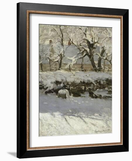 The Magpie, c.1869-Claude Monet-Framed Giclee Print