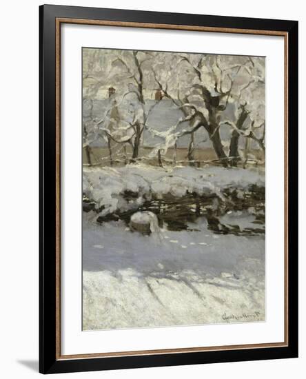 The Magpie, c.1869-Claude Monet-Framed Giclee Print