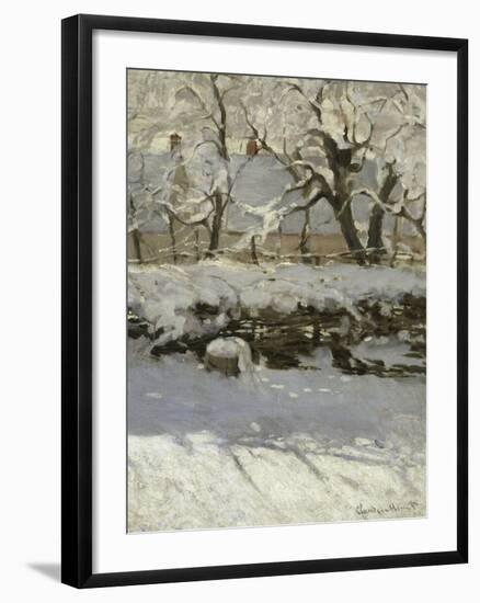 The Magpie, c.1869-Claude Monet-Framed Giclee Print