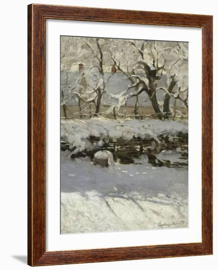 The Magpie, c.1869-Claude Monet-Framed Giclee Print