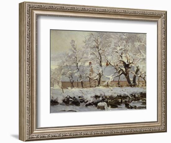 The Magpie, c.1869-Claude Monet-Framed Giclee Print