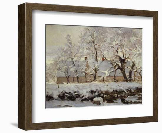 The Magpie, c.1869-Claude Monet-Framed Giclee Print