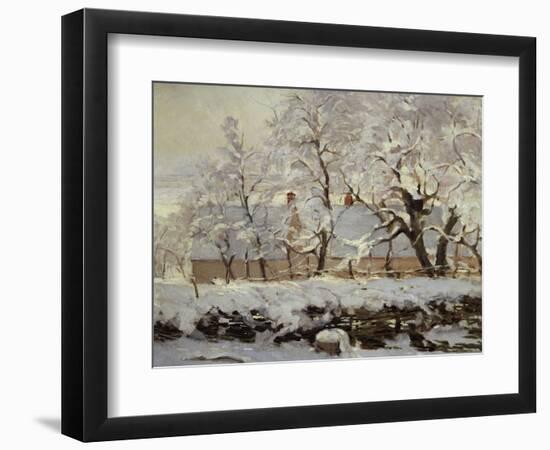 The Magpie, c.1869-Claude Monet-Framed Giclee Print