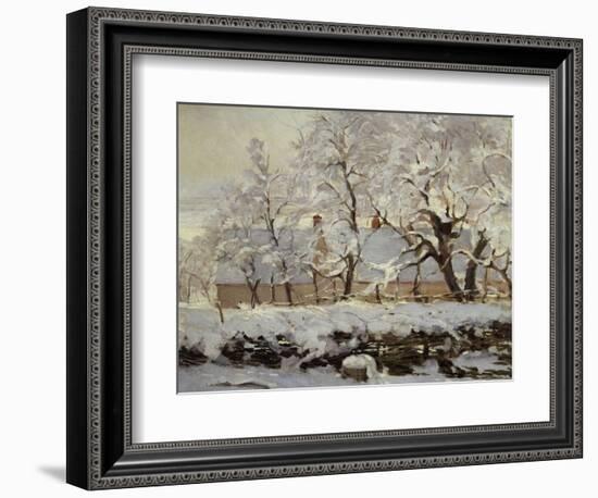 The Magpie, c.1869-Claude Monet-Framed Giclee Print