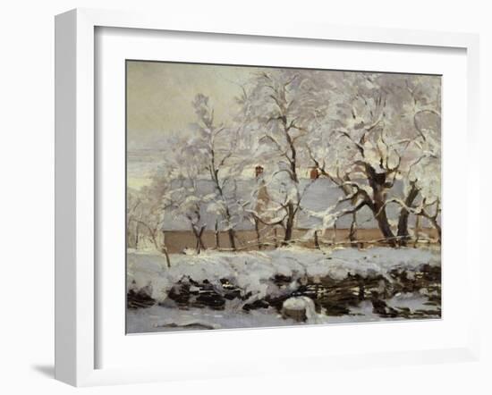 The Magpie, c.1869-Claude Monet-Framed Giclee Print