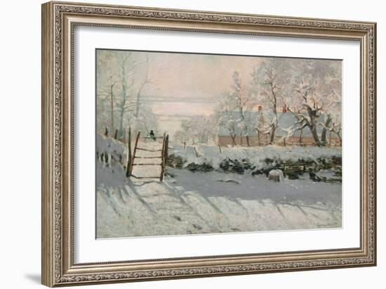 The Magpie, Etretat, Winter 1868-69-Claude Monet-Framed Giclee Print