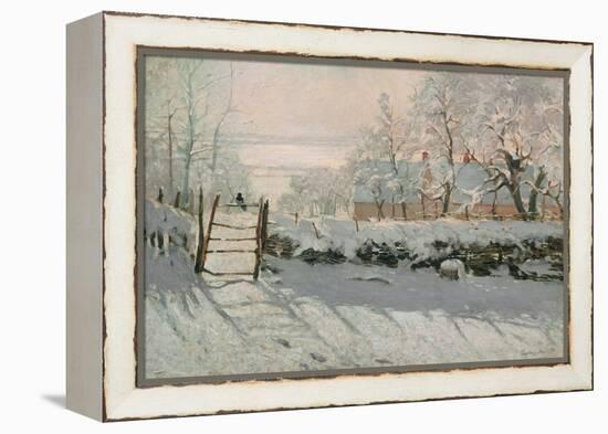 The Magpie, Etretat, Winter 1868-69-Claude Monet-Framed Premier Image Canvas