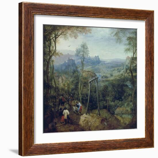 The Magpie on the Gallows, 1568-Pieter Bruegel the Elder-Framed Giclee Print