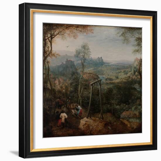 The Magpie on the Gallows-Pieter Bruegel the Elder-Framed Giclee Print