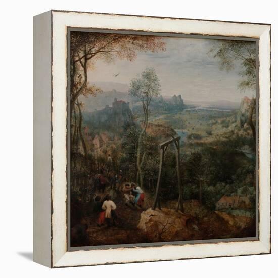 The Magpie on the Gallows-Pieter Bruegel the Elder-Framed Premier Image Canvas