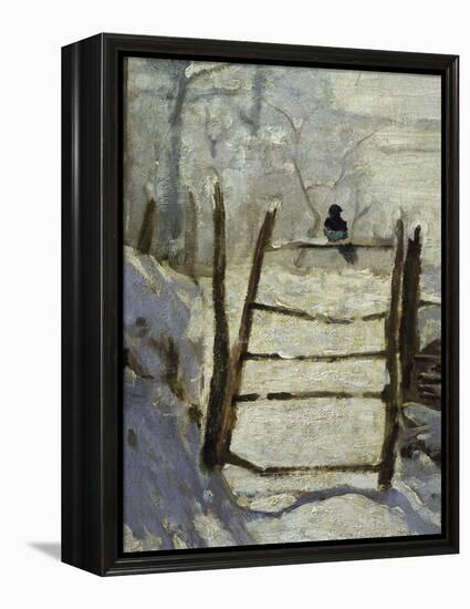 The Magpie-Claude Monet-Framed Premier Image Canvas