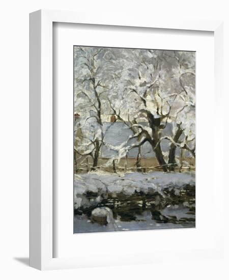 The Magpie-Claude Monet-Framed Art Print