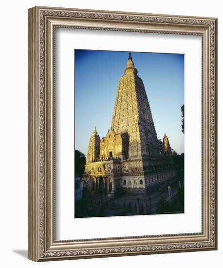 The Mahabodi Temple at Bodh Gaya, Where the Buddha Attained Enlightenment, Bihar State, India-John Henry Claude Wilson-Framed Photographic Print