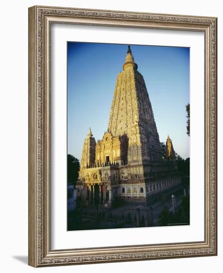 The Mahabodi Temple at Bodh Gaya, Where the Buddha Attained Enlightenment, Bihar State, India-John Henry Claude Wilson-Framed Photographic Print