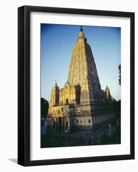 The Mahabodi Temple at Bodh Gaya, Where the Buddha Attained Enlightenment, Bihar State, India-John Henry Claude Wilson-Framed Photographic Print