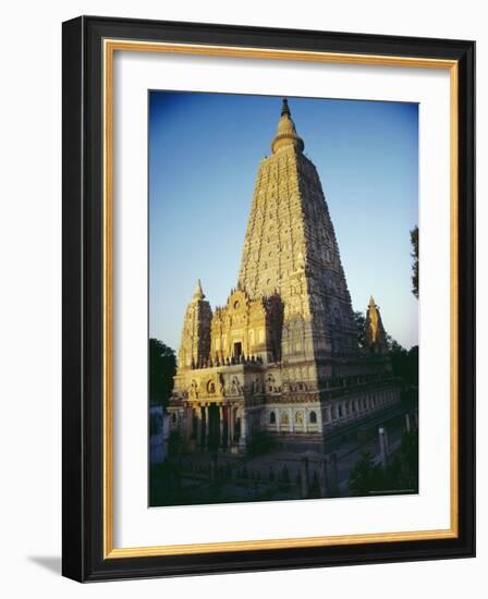 The Mahabodi Temple at Bodh Gaya, Where the Buddha Attained Enlightenment, Bihar State, India-John Henry Claude Wilson-Framed Photographic Print