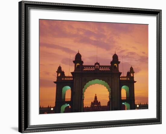 The Maharaja's Palace, Mysore, Karnataka State, India-Charles Bowman-Framed Photographic Print