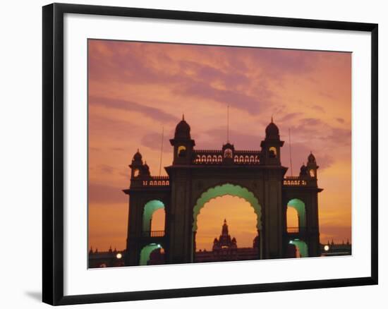 The Maharaja's Palace, Mysore, Karnataka State, India-Charles Bowman-Framed Photographic Print