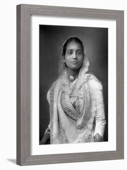 The Maharani of Koch Bihar, West Bengal, India, 1893-W&d Downey-Framed Photographic Print