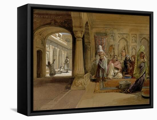 The Mahomedam Hareem, Delhi, 1864-William Simpson-Framed Premier Image Canvas